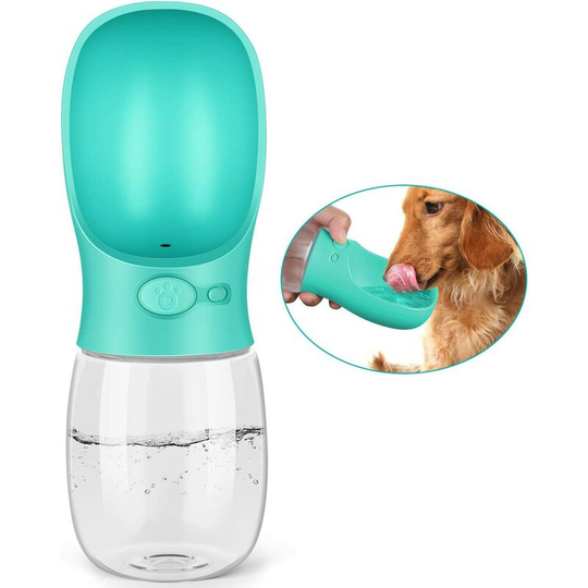 Dog Water Bottle, 350ml Leak Proof Dog Water Bottle, Portable Water Dispenser for Dog, Cat for Walk, Travel