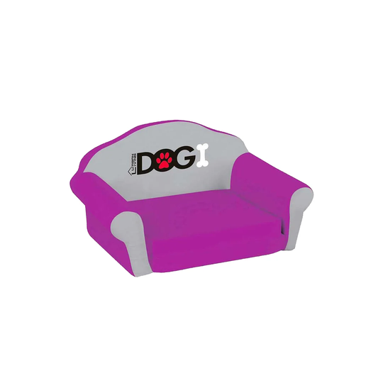 Dog Sofa Beds in Purple/Grey