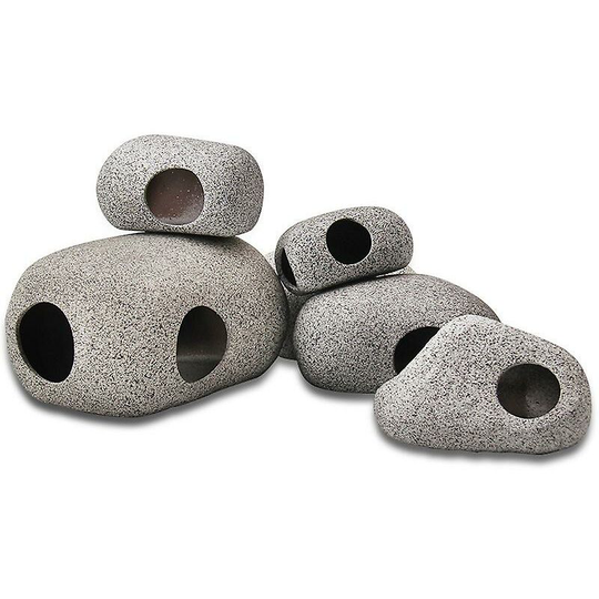 Deckon - Stackable Aquarium Decoration Rock Caves, Fish Tank Accessories Cave Hideout, Hideaway For Shrimp Cichlid Cave Hiding Breeding Spawning,