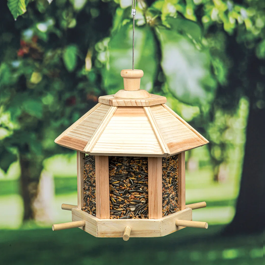 Whitling Hopper Bird Feeder