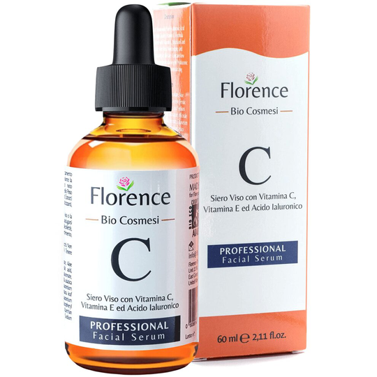 Big 2oz. ORGANIC Advanced Vitamin C Serum & Hyaluronic Acid for Face/Neck/Eye Contour. 20+ VEGAN Dermatologically Tested.