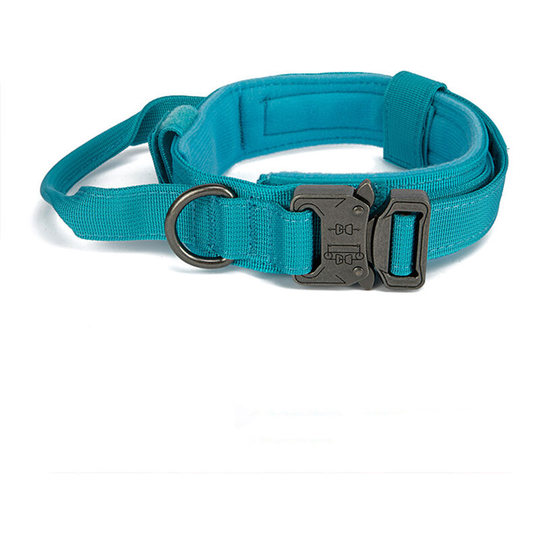 The Tactical Dog Collar Webbing Handle is suitable for medium and large size heavy and thick K9 collars.