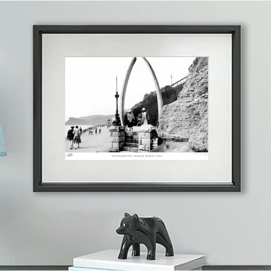 'Teignmouth, Whale Bones 1922' by Francis Frith - Picture Frame Photograph Print on Paper