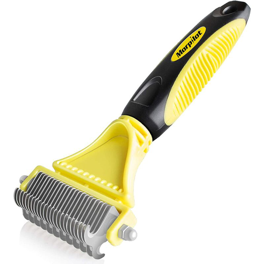 Dog Brush Cat Brush, Professional Dog Detangler Comb and Long Hair Dog Brush, Grooming Rake for Dog and Cat Effectively Reduces Hair Loss by Up to 90