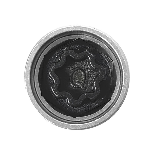 Anti-theft Screw Socket Wrench Tool Security Master Locking Wheel Nut Key 814 / q 17mm Socket Replacement for Audi A6 A3 A4 A5 tt Silver