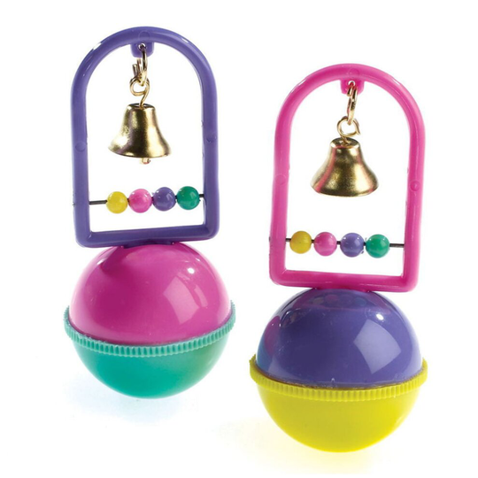 Kelly Ball & Bell Bouy Caged Bird Interactive Bead & Bell Toy Budgies Parrotlet