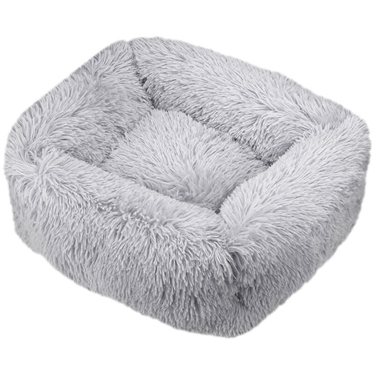 Furry Plush Pet Bed Quilted Blanket Sleeping Bag Cuddle Cushion Bed Comfy Pet Nest for Small Medium Cat-Kitten Puppy,model:Light gray s - model:Light