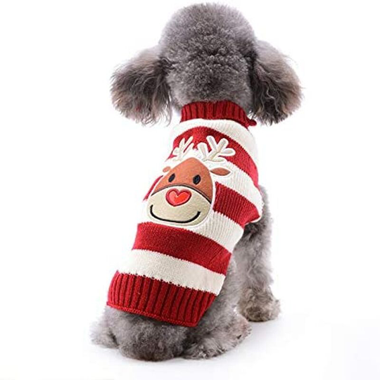 Dog Sweater Christmas Dog Sweater Dog Sweater Winter Knit Pet Sweater Christmas Dog Sweater Warm Fashion Holiday Party Gift (l)