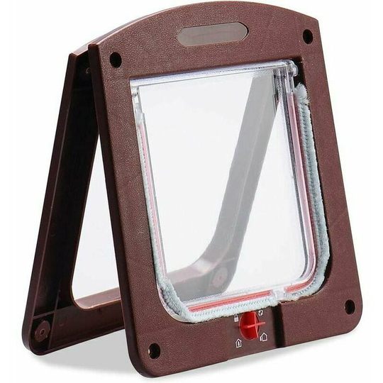 Catte pour chat dogs Small pussy door 4 -way lockable lockable easy toinstall