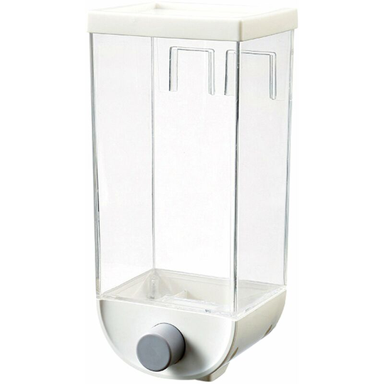 1500mL Dry Food Dispenser Nail-free Cereal Dispenser Wall-Mounted Kitchen Food Storage Container Organizer for Cereal Trail Mix Candy Granola Nuts