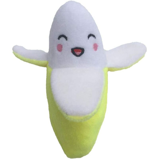 Einemgeld - Plush toy, durable plush banana plush toy, suitable for long-toothed puppies, chew toys for medium and small puppies