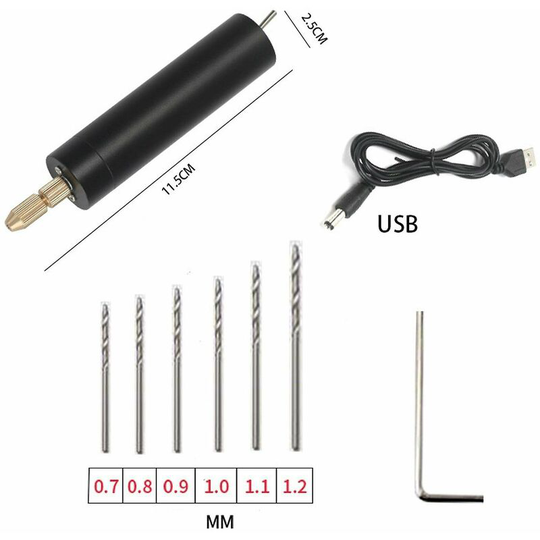 Mini Electric Hand Drill Usb Hole Puncher 5v diy Small Jewelry Beads Grinding Tool