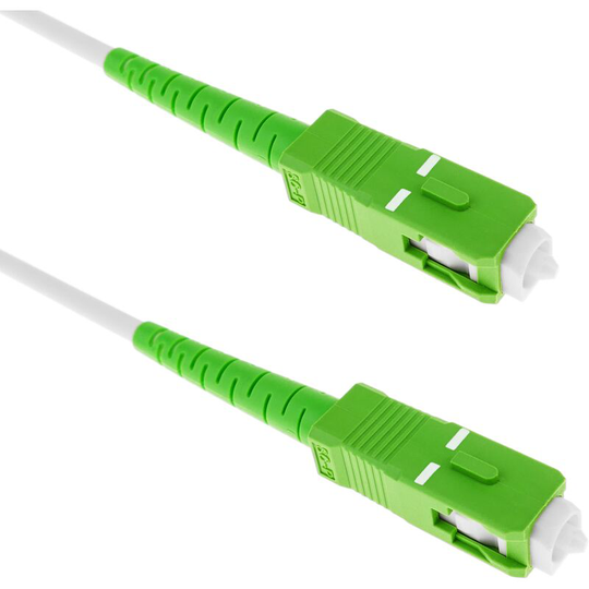 Fiber optic cable sc/apc to sc/apc singlemode smf sx OS2 simplex 9/125 armored 50 cm - Bematik