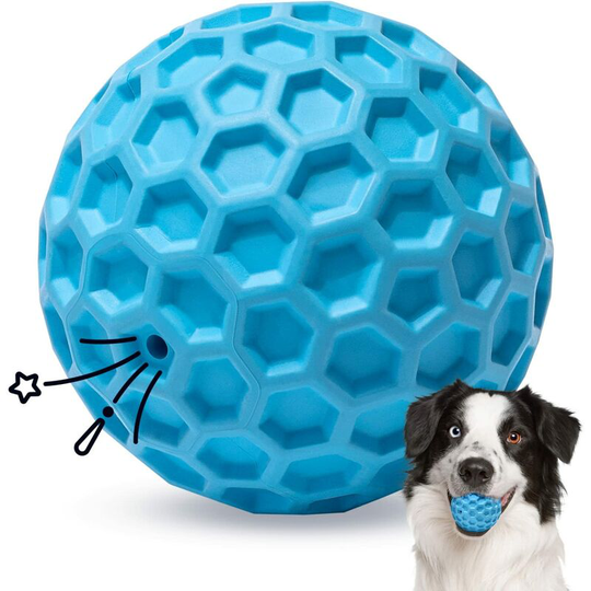 Dog Toy Ball, Squeaky Dog Ball, Indestructible Natural Rubber Dog Ball, Dog Toy, ø 8cm