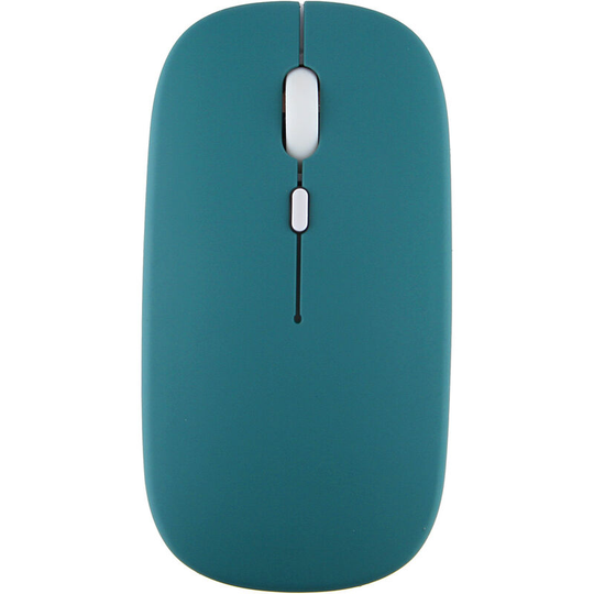 Rechargeable Bluetooth Wireless Mouse, 3 dpi Adjustment Speeds, Quiet Click, Compatible with Any Laptop/iPad/Mac/PC, Nano usb Wireless Receiver (Cyan)