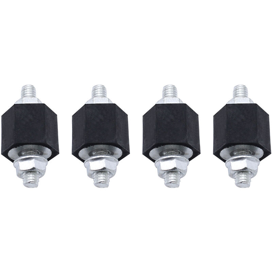Holder Rubber Pad Bearing Intercooler with Nuts 4Pcs Replacement for Galaxy Alhambra Sharan VW T4