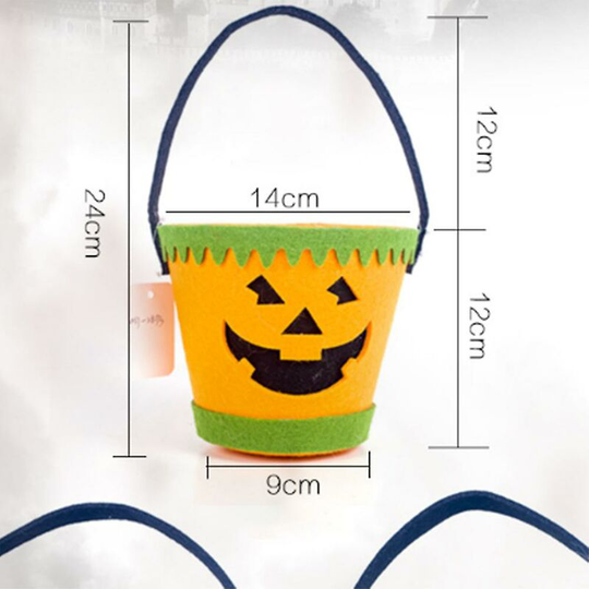 Halloween Trick Or Treat Bags Bat Candy Bucket Reusable Canvas Bag Halloween Party Gifts For Kids