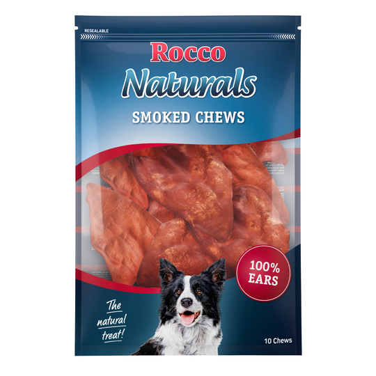 Rocco Smoked Cows' Ear - 10 Chews