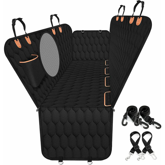Dog Car Seat Cover, Dog Car Seat Cover Pet Back Seat Covers, 152 * 162cm, Open Oval Net, 1 Piece