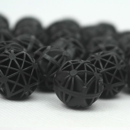 18mm Biological Bio Balls Aquarium Fish Nano Tank Wet/Dry Canister Filter Media Black, 50pcs - 50pcs