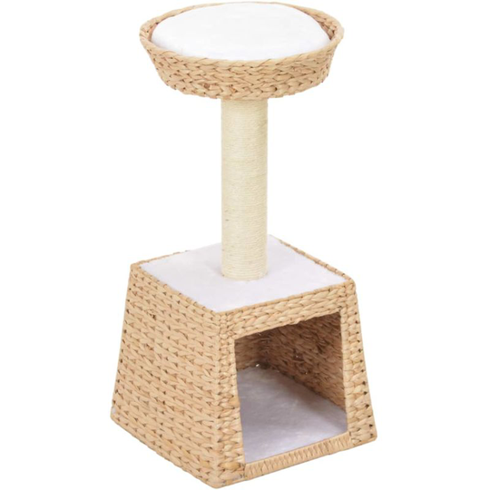Cat Tree with Sisal Scratching Post Seagrass VD07287 - Hommoo