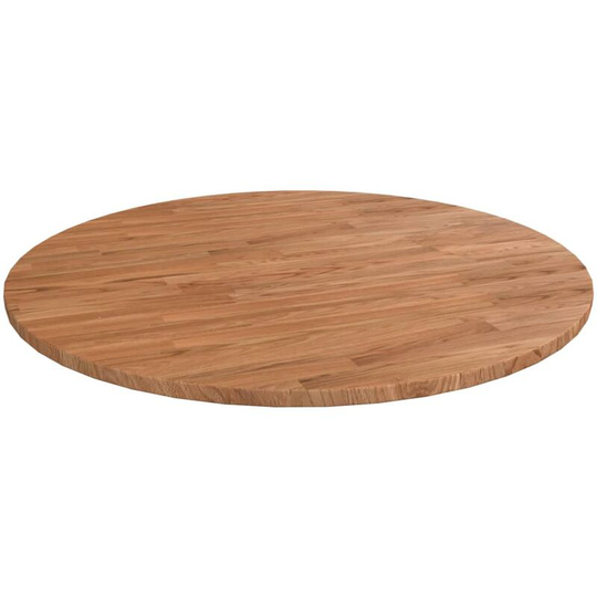 Round Table Top Light Brown Ø70x1.5 cm Treated Solid Wood Oak vidaXL - Brown
