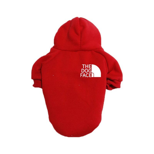 Dog Hoodie Pet Clothes Autumn and Winter Dog Sweaters Puppy Costumes Dog Sweater Vest for Small Medium Dogs Cats Chihuahua Teddy (df - Red - small m)