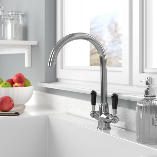 Double Handle Surface Mounted Monobloc Mixer Tap