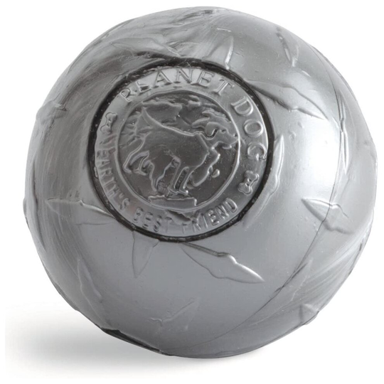 Planet Dog Orbee-Tuff Diamond Plate Silver Treat-Dispensing Dog Toy, Large