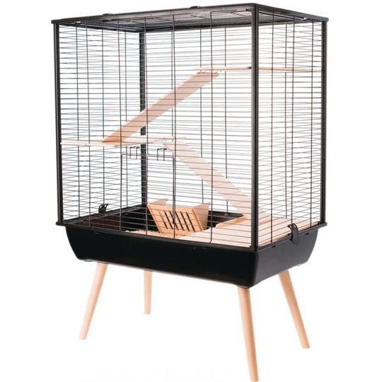 Neo Cozy Cage For Large Rodents 80 Cm Black