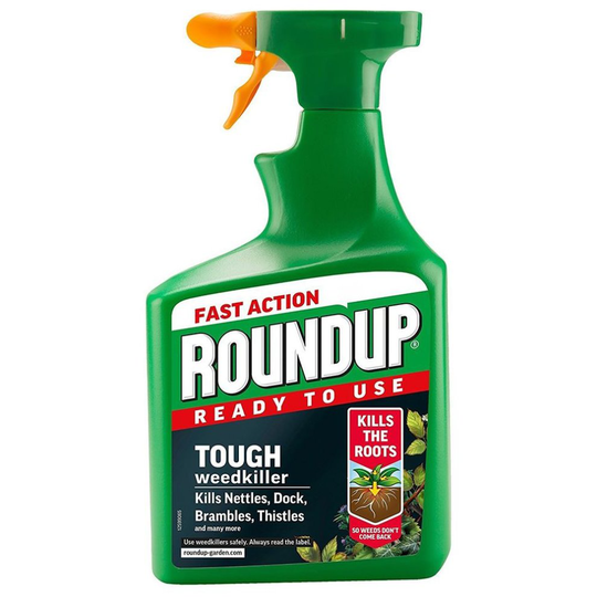 (Tough) 1.2L Roundup Fast Action garden Weed Root Killer Spray Ready to Use Weedkiller