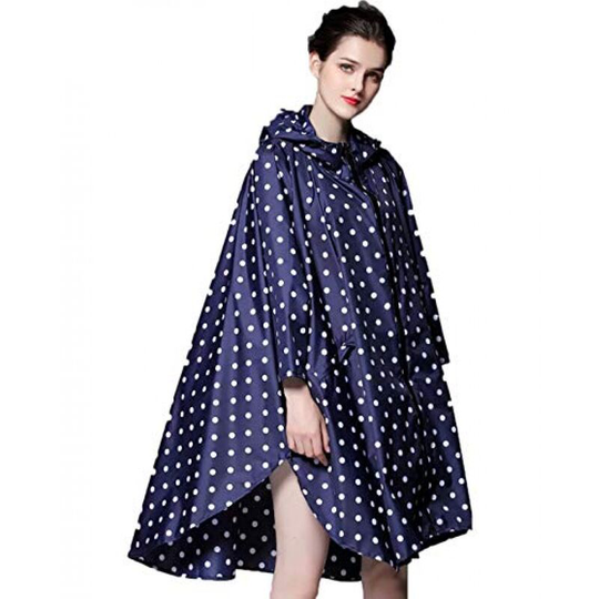 Deckon - Rain Jacket Poncho for Women Waterproof Lightweight Reusable Hiking Rain Coat Jacket with Hood