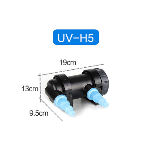 Jebo uv Lamp Fish Tank Germicidal Lamp Algae Sterilization Lamp Reduce Green Algae Fish Tank Disinfection Lamp (UV-H5)