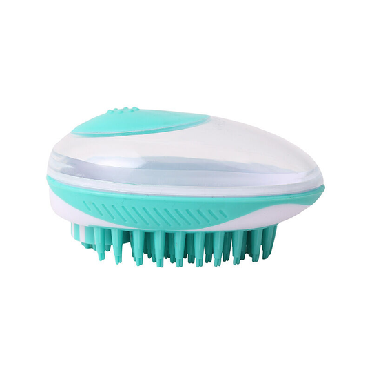 Dog Bath Brush,Pet Massage Brush for Bathing, Shampooing and Massaging Cats and Dogs with Long Shorthair(Green)