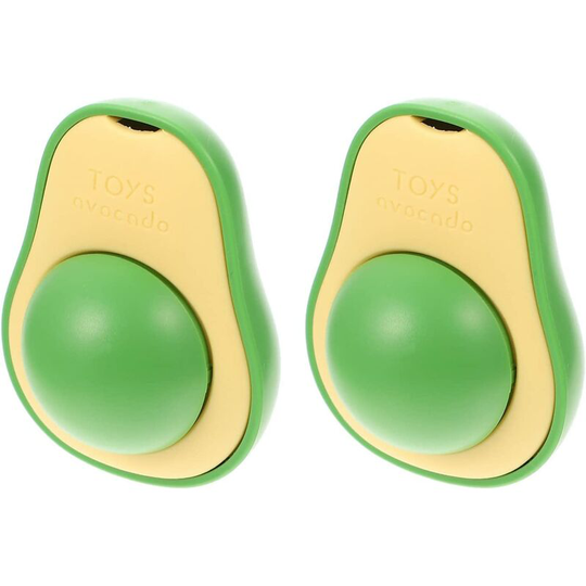 Aougo - 2Pcs Cat Wall Mounted Catnip Balls Detachable Catnip Balls Avocado Shaped Chew Toys Rotating Catnip Toys Teeth Clean Cat Toys for Indoor Cats