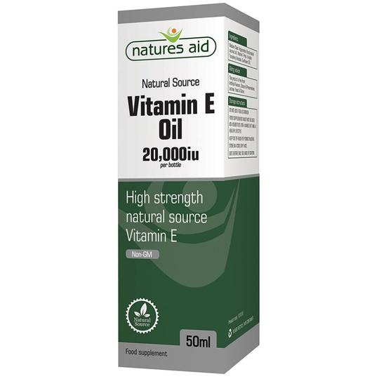 Natures Aid Vitamin E Oil 20,000iu High Strength Natural Source - 50ml Liquid
