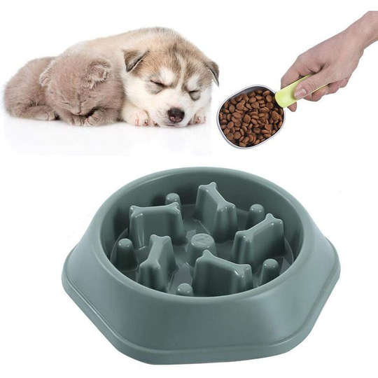 Cat Bowl, Interactive Dog Slow Feeding Bowl, Dog Bowl Designed for Slow Digestion, Labyring