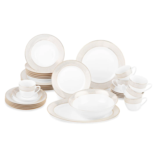 Leonila 32 Piece Dinnerware Set, Service for 6