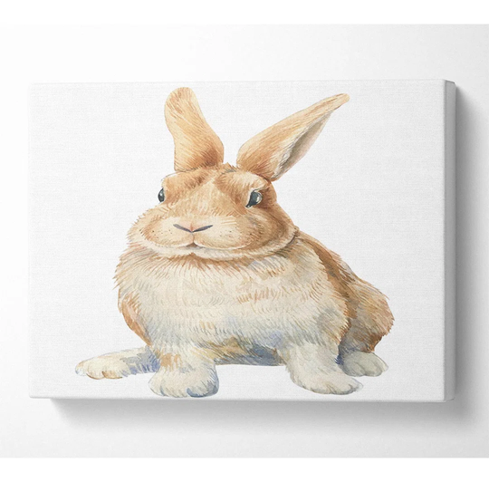 The Cute Little Rabbit - Wrapped Canvas Painting