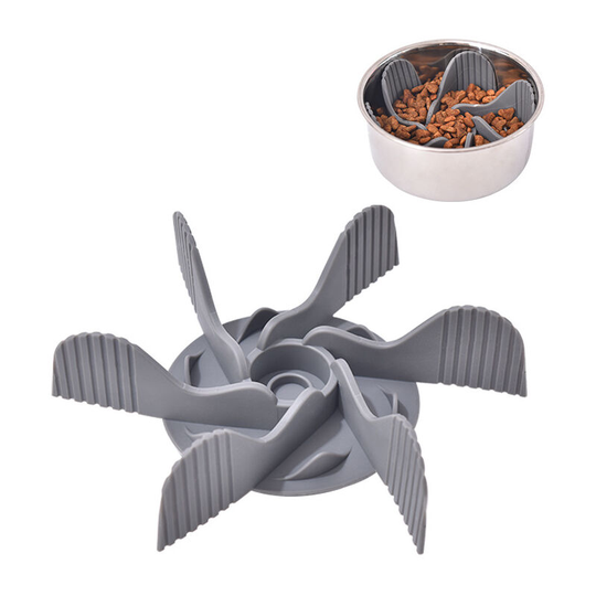 Dog Slow Feeder Bowl Spiral Slow Feeder Liner Anti-glutton Dog Bowl Liner Healthy Eating Cuttable Size Fixed by 19 small suction cups