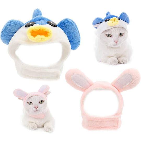2 Pieces Pet Headwear, Cute Pet Hats, Suitable for Small Pet Party Clothing Accessories, Code m (31-36 Cm)