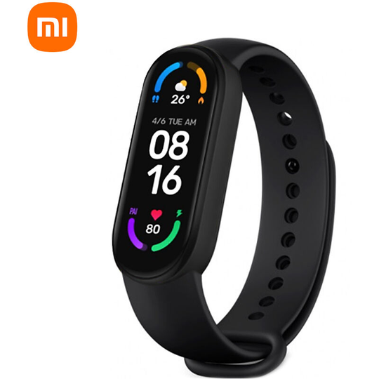 Mi Band 6 Smartwatch 1.56� amoled BT5.0 Fitness Tracker 30 Sports Modes/5ATM Waterproof/MI Fit APP/Sleep/Heart Rate/Blood Oxygen Monitor