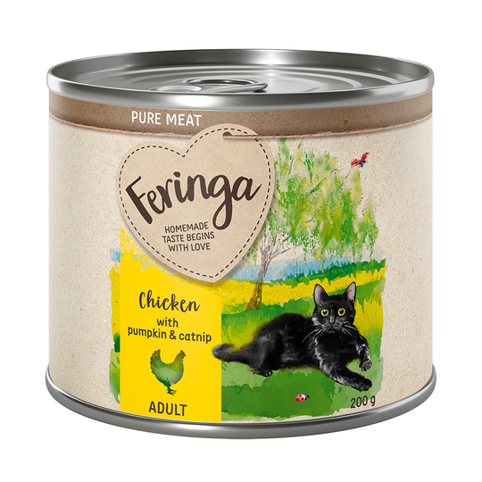 Feringa Pure Meat Menu Saver Pack 18 x 200g - Chicken with Pumpkin & Catnip