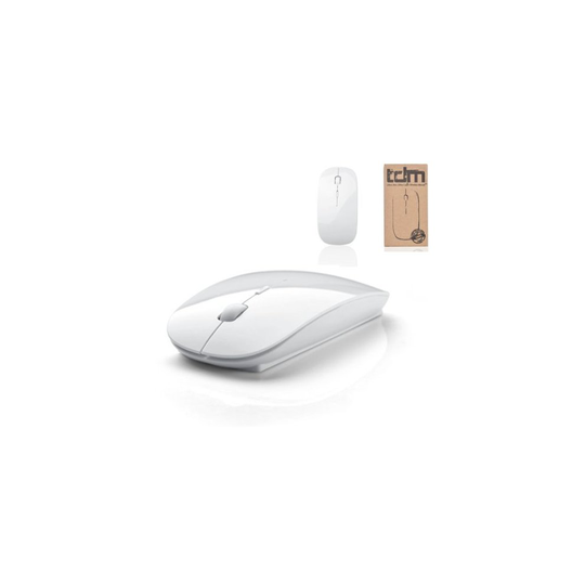 Tedim Ultra Slim/Small Wireless Optical Mouse for Apple Mac Book/Laptop - White