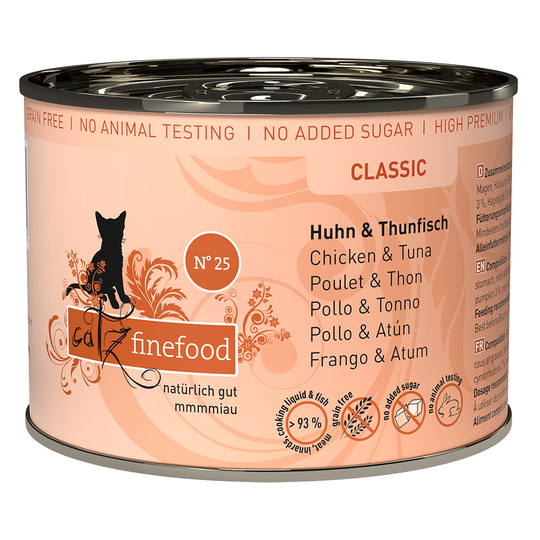 catz finefood Can Saver Pack 12 x 200g - Chicken & Tuna