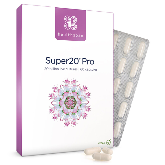 (60 Capsules) Healthspan Super20 Pro, Digestive Health, Vegan