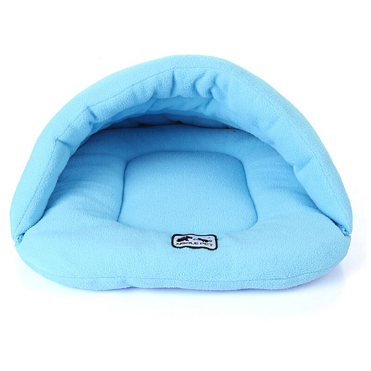 Soft Polar Fleece Pet Mat Winter Warm Nest Pet Cat Small Dog Puppy Kennel Bed Sofa Sleeping Bag Azure m