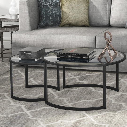Leatherman 2 Piece Extendable Nesting Coffee Table Set