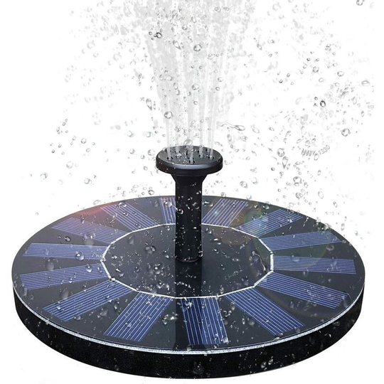 Solar Fountain Pumps, Garden Solar Fountain with 1.4W Monocrystalline Solar Panel for Garden Pond or Fountain