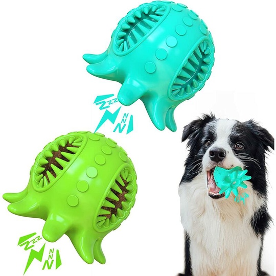 2pcs Dog Ball Toy, Sound Toy Balls, Dog Toy, Non-Toxic Natural Rubber Dog Toy, Interactive Dog Toy for Small and Medium-sized Dogs